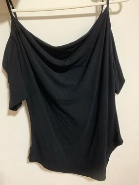 Black Off-Shoulder Women's Top